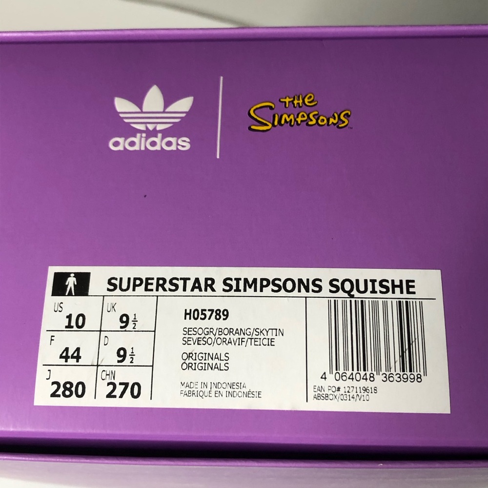 Adidas Simpsons Men Size 10 Green Sneakers NIB - Picture 13 of 13